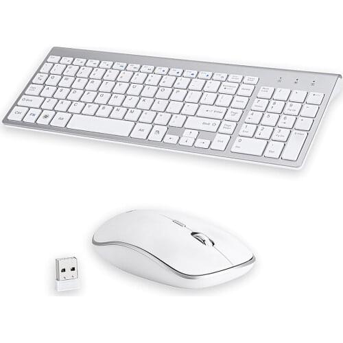 2.4G Wireless Keyboard and Mouse Portable Mini Keyboard Mouse Combo Set For Notebook PC Desktop Laptop Mac Computer Smart TV