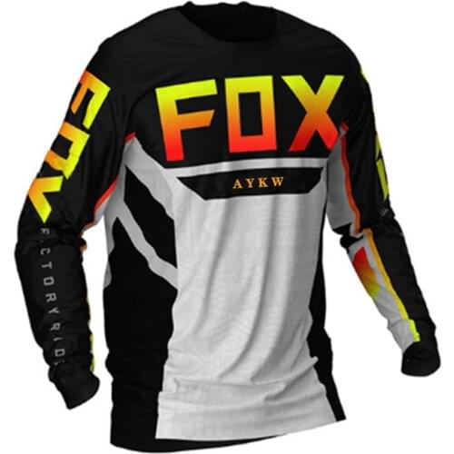 2021 Downhill Jerseys aykw fox Mountain Bike MTB Shirts Offroad DH Motorcycle Jersey Motocross Sportwear Clothing FOX vtt bike