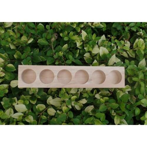 30pcs NATURAL WOOD Aromatherapy Essential Oil Display Storage Organizer Rack Stand Holder for 6pcs 15ml Bottles SN1826