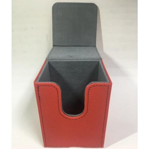 80+ Small Size Top-Loading Card Case Card Holder Deck Case Mtg Pokemon Yugioh Board Game TCG Box Deck Box :Red Color
