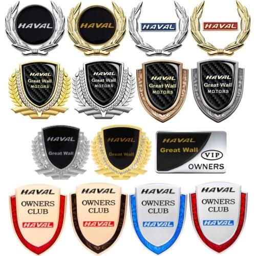 Car Styling Rear Emblem Sticker for Haval H2 Jolion H2S F7X H5 H8 H6 2021 H9 H7 H3 F7 Metal Trunk Badge Side Decal Accessories