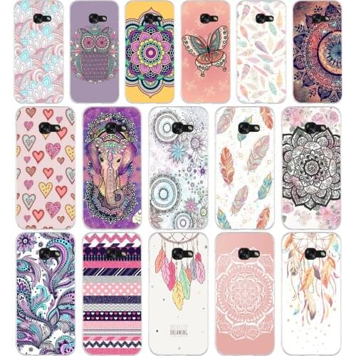 369FG The mandala Soft Silicone Tpu Cover phone Case for Samsung a3 2016 a5 2017 a6 plus a7 a8 2018 s6 7 8 9