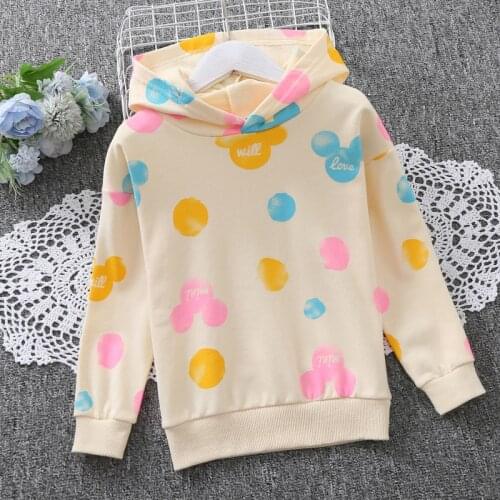 Kids Hoodies for Girls Clothes Spring Autumn Long Sleeve Teens Tops With Cartoon Print 6 8 10 12 14 Years Children Clothing