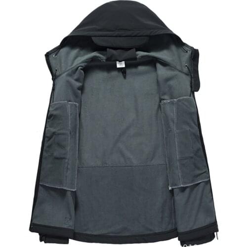 Men Military Windproof Tactical Shark Skin Soft Shell JacketWaterproof Army Combat Mens Jackets Hooded Bomber Coats Male S-3XL