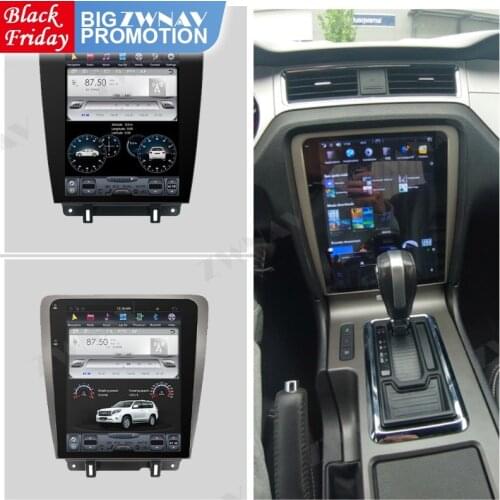 Tesla Screen For 2010 2011 2012 2013 2014 Ford Mustang Android Video Player GPS Navi Auto Audio Stereo Radio Receiver Head Unit