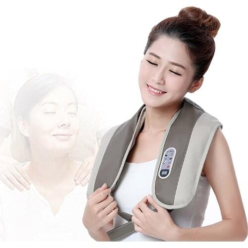 Electric Slimming Body Massager Vibrator Shoulder Massage & Relaxation Device Cape Slim Massage Belt Back Neck Shape Belt