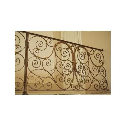 Hench 100% handmade forged custom designs wrought iron porch railings