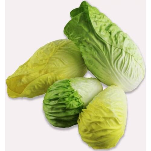 Simulation Vegetables Fake Decoration Realistic Cabbage Lettuce for Photography Props Kids Early Education Artificial Vegetables