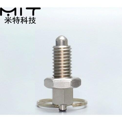 M16 Index Plunger With Ring Pull Spring Loaded Retractable Locking Pin Indexing Pin Sretractable Plunger Pins