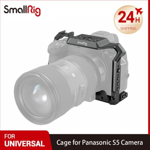 SmallRig Camera Cage Video Film Movie Making Stabilizer 1/4" Screw Cold Shoe Mount Dslr Camera Rig for Panasonic S5 Camera 2983