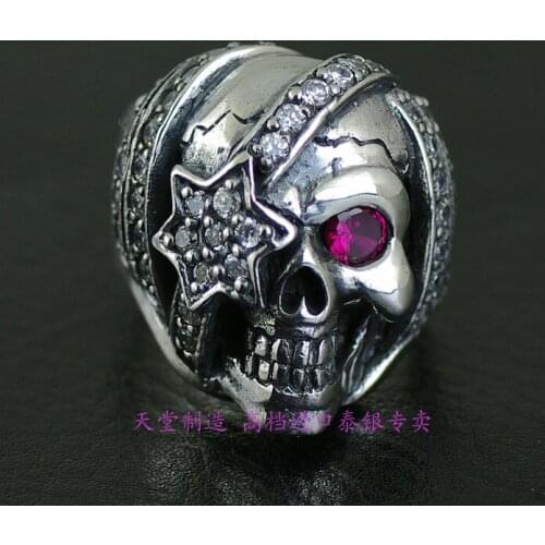925 Silver Pirate Queen Skeleton Imported Thai Silver Ring
