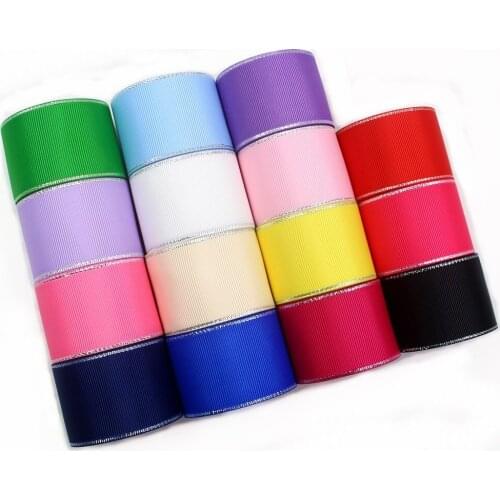 1-1/2‘’ 38mm ,10yards Silver side solid grosgrain Ribbons,DIY handmade bow cap Wedding accessories and decorations,I-19316-595
