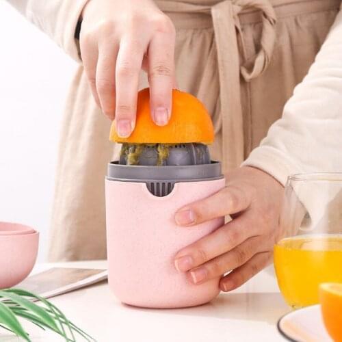 Mini Hand Juicer Citrus Orange Squeezer Lid Rotation Press Anti-slip Reamer For Lemon Lime Grapefruit Manual Fruit Juicer