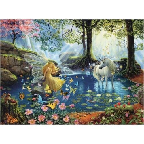 Mystical Meeting - Counted Cross Stitch Kits - Handmade Needlework for Embroidery 14 ct Cross Stitch Sets DMC Color