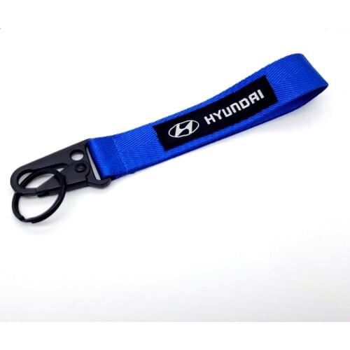 Fashion Style For Hyundai Cellphone Lanyard Racing Car Keychain ID Card Neck Strap Embroidered Key Ring 4S Shop Small Gift