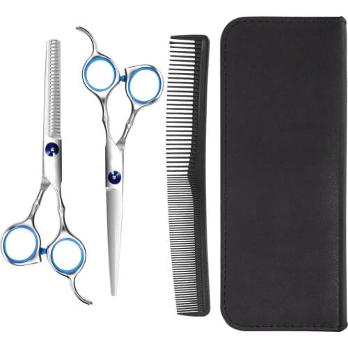 4Pcs Home Salon Hair Cutting set Thinning Shears Scissors Comb Stainless Steel Haircut Tool Haircut Scissors Kit