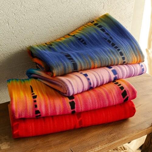 New Arrived Spandex Dress Fabric Polyester Tie Dye Print Fabric Decorative Headscarf Cloth TJ1300