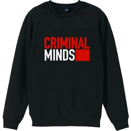 Criminal minds logo couple clothes boys man male cotton autumn winter fleece Sweatshirt