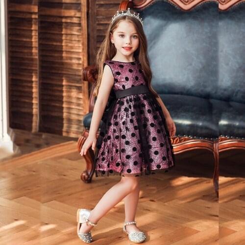 Baby girl dress girl big bow polka dot princess dress girl tulle dress fancy party dress wedding dress tutu dress dress for girl