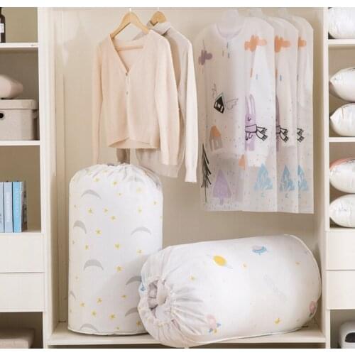 Portable Clothes Storage Bag Blanket Closet Sweater Organizer Box Sorting Pouches Clothes Container Travel Home Accessory
