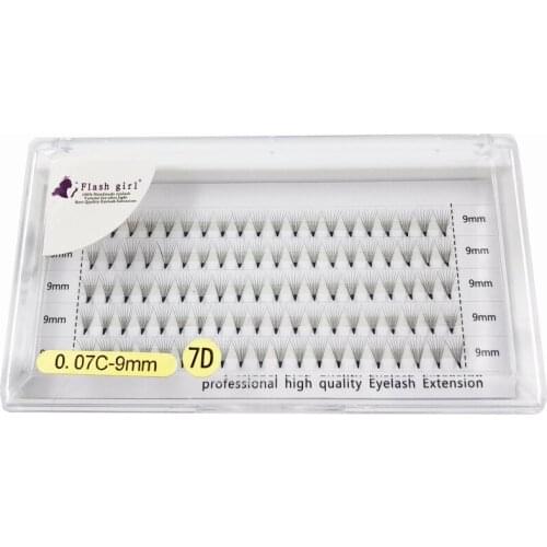 Flash girl Wholesale Premade Fans 5rows 7D 8D 0.07 C Private Label Volume Eyelash Trays Makeup Your Own Brand