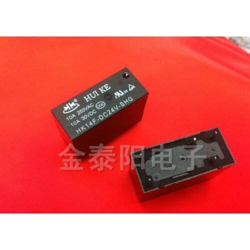 Free shipping new relay HK14F-DC12V-SHG 12V DIP5 10A 250V 10pcs/lot
