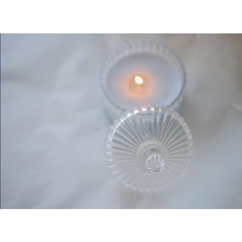 Glass Candle Holder For Nordic Candle Holders Modern Candle Stand Colorful Glass Flower Vase Handmade Candy Holder