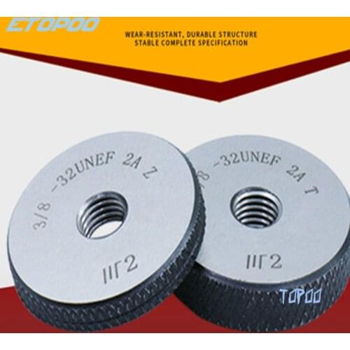 High quality 1/2-20UNF 2A thread ring gage T Z TPI thread ring gauge go and no go ring gauge 2pcs/set