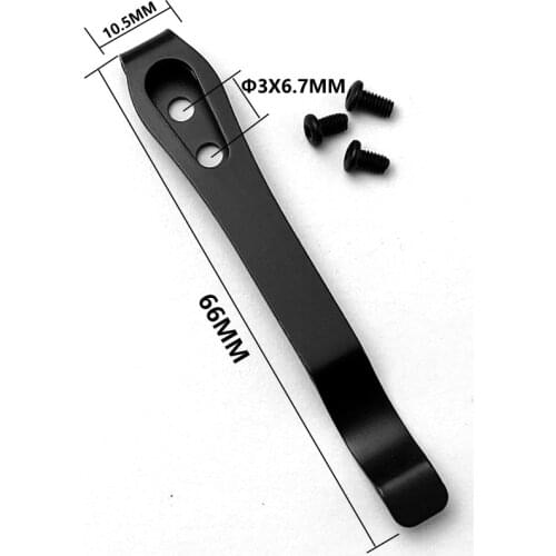 1piece Folding Pocket Knife Clip Stainless Steel Back Clip for DIY Knife Accessories Back Clip Custom Folding Knife Back Clip