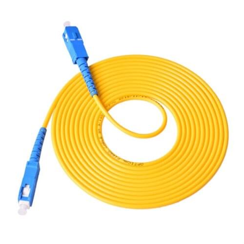 10Pcs/Lot 3M SC/UPC-SC/UPC Simplex 9/125 Single Mode SM Fiber Optic Cable Patch Cord Fiber Jumper