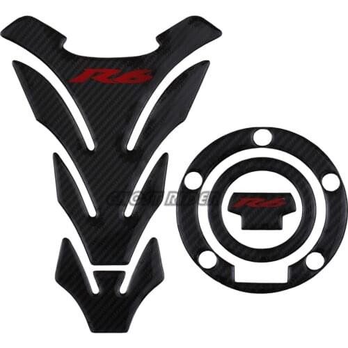 3D Sticker Decal Emblem Protection Tank Pad Cas Cap Fit for YAMAHA YZFR6 R6 YZF