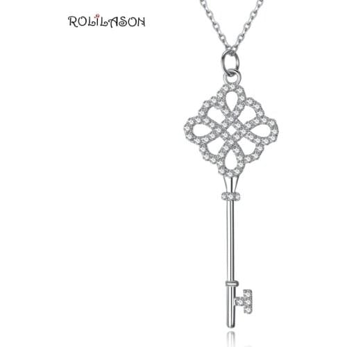 4,45G Amazing fashion real vintage 925 key love Necklace pendant chain jewelry for women SP43