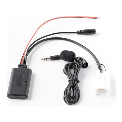 5PIN Car AUX Audio Cable Adapter Bluetooth Mic For Ford Falcon Lead Cable For Ford BaBf Falcon Stereo Radio