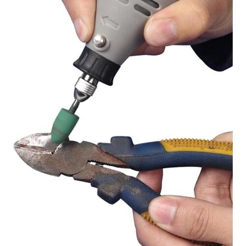 5pcs/set Cylindrical Conical Sesame Rubber Grinding Heads Polishing Abrasive Grinding Stone Wheel Head dropshipping#38