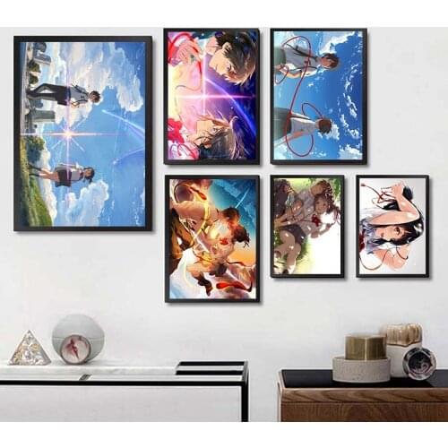 5D DIY Diamond Painting Anime Your Name Picture Diamond Mosaic Embroidery Cross Stitch Home Decor Gift