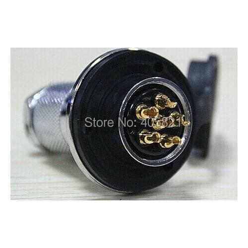 6pins GX25 25mm Air plug with dust proof cover