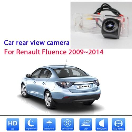 Car Rear View Camera For Renault Fluence 2009 2010 2011 2012 2013 2014 Night Vision Backup license plate camera Waterproof