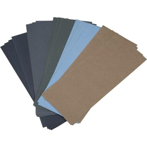 20Pcs Wet Dry Sandpaper, High Grit 1000/2000/3000/5000/7000 Sandpaper Sheets Assortment For Wood Metal Polishing Automotive Sand