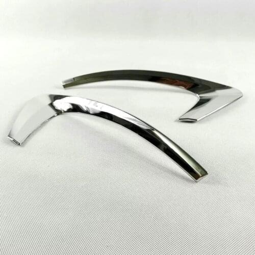 For Renault Kadjar 2016 2017 2018 2019 ABS Chrome Rear Foglight Cover Trim Tail Fog Light Lamp Garnish Bezel Car Accessories