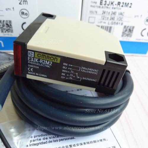 E3JK-R2M2 AC/DC Photoelectric Switch Sensor Omron 24-240VAC 12-240VDC New High Quality