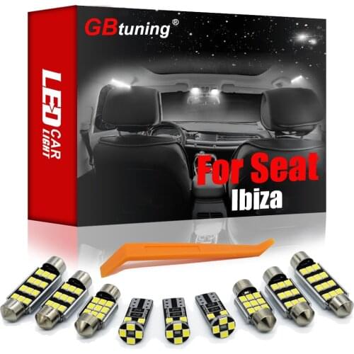 Reliable Canbus LED For Seat Ibiza 6L 6L1 6J 6P 6J5 6P1 6J1 6P5 6J8 6P8 2002-2016 Car Dome Bulb Lamp Interior Reading Light Kit