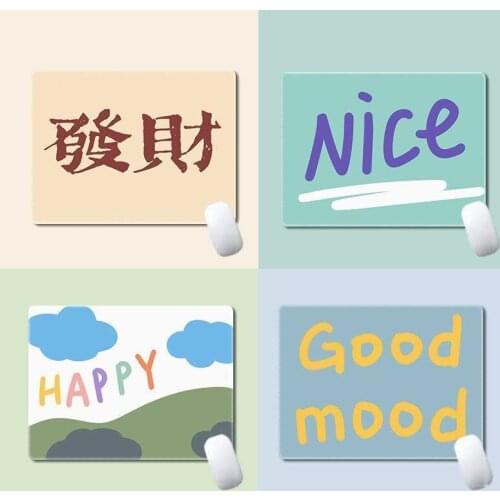 Laptop Mouse Mat for Office Home PC Computer Keyboard Cute Mouse Pad Kawaii Desk Pad Deskpad Gaming Desk Mats Gamer 22x18cm