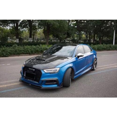 Lively2021 Fit For 13-20 Years Audi A3 S3 Rs3 Modified Carbon Fiber Lip Shovel Small Front Bar Surround