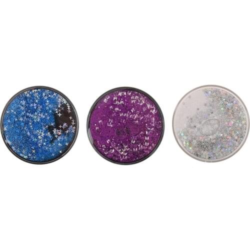 Fashion Portable Contact Lens Box Glitter Easy Carry Round Shine Eyes Care Kit Holder Contact Lens Case Abs Plastic Storage