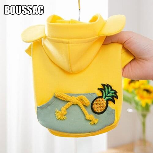 Cartoon Dog Clothes for Small Medium Dogs Cute Hoodies Pet Clothing Cotton Warm Cat Sweatshirt Bulldog Chihuahua Costume Coat