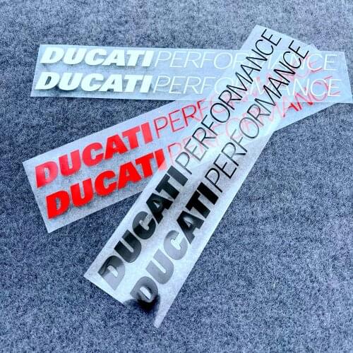 A Set Of Motorcycle DIY Vinyl Reflective Stickers Fuel Tank Side Body Pedal Fairing Racing Logo Ducati CORSE PERFORMANCE DUCATI