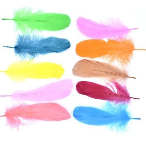 Wholesale Bloodfang Color 20 Pcs Quality Natural Goose Feathers 5-7inches/13-18cm DIY Jewelry Decoration Feather 18 Color