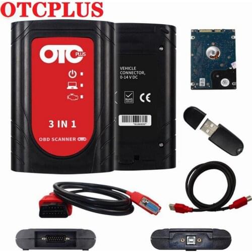 OTC Plus 3 in 1 V14.10.028 Diagnostic Tools Car Tool Tester OBDScanner GTS With HDD