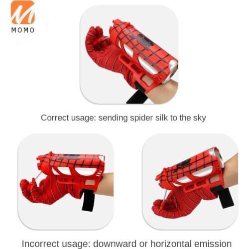 Transmitter Spinning Small Toy Spider Web Jet Wrist Equipment Rope Black Technology Small Spider Silk