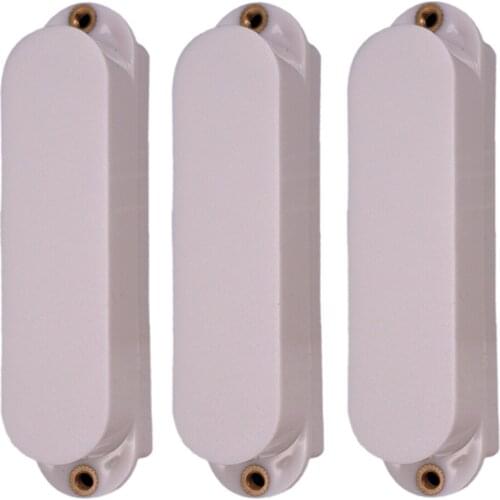 3x Plastic Pickup Covers Active Single Coil for Electric Guitar Instruments